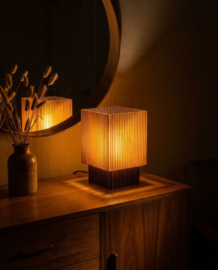 What makes a lamp feel warm, not harsh