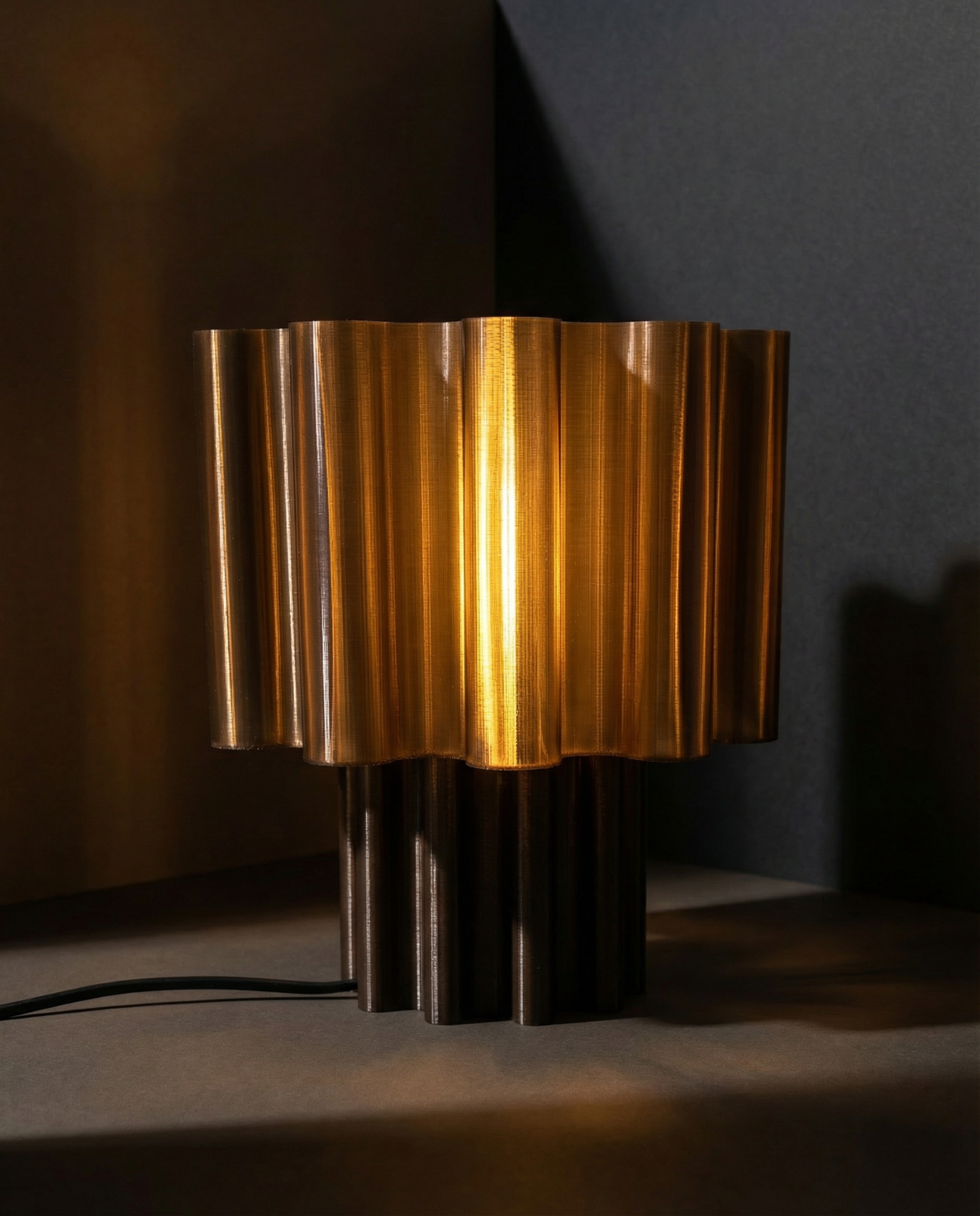 What is a 3D-printed lamp?